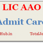 lic aao admit card