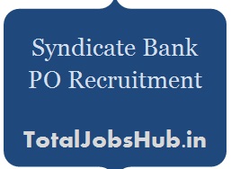Syndicate Bank PGDBF Recruitment