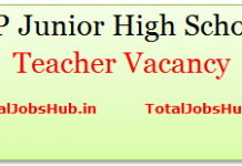 up junior high school teacher vacancy