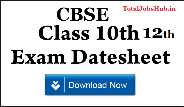 cbse board date sheet