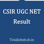 CSIR UGC NET Result