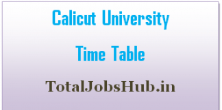 calicut university time table