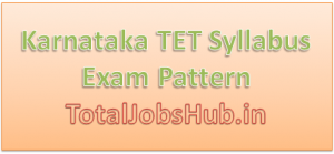 karnataka tet syllabus