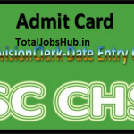 ssc chsl admit card