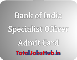 bank of india specialist officer admit card