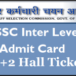 BSSC Inter Level admit card