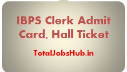 IBPS Clerk Admit Card