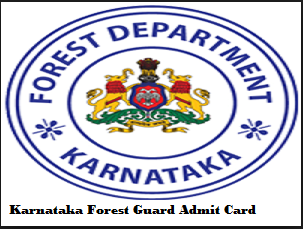 karnataka forest department admit card