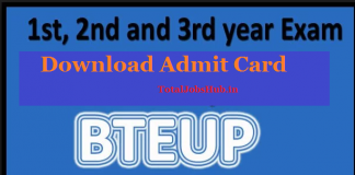 bteup admit card