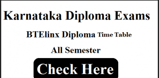dte karnataka diploma time table