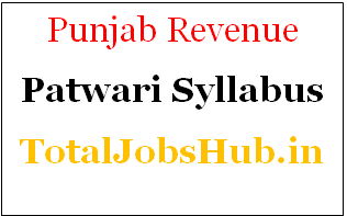 punjab revenue patwari syllabus