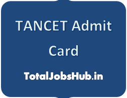 TANCET Admit Card