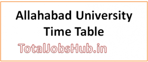 allahabad university time table