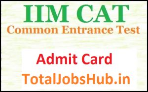 cat admit card