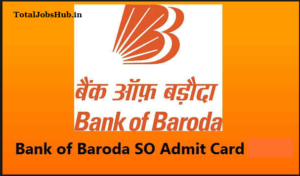 bank of baroda specialist officer admit card