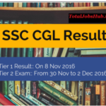 ssc cgl tier 1 result