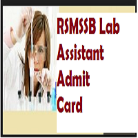 rsmssb lab assistant admit card 2018