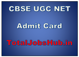 cbse ugc net admit card