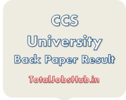 CCS University Back Paper Result