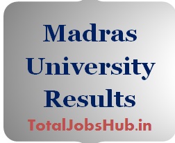 Madras University Results