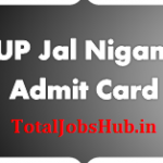 UP Jal Nigam Admit Card