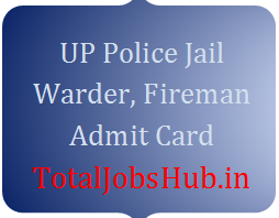 UP Police Jail Warder Admit Card