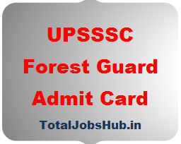 UPSSSC Forest Guard Admit Card