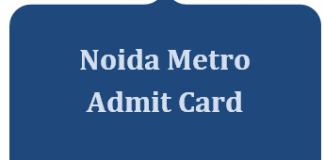 noida metro admit card