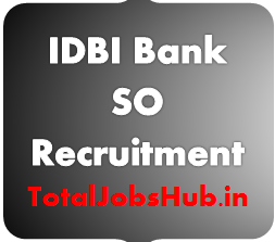 IDBI Bank SO Recruitment