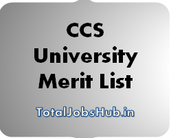 ccs university merit list