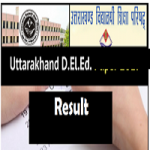Uttarakhand Deled Result 2018