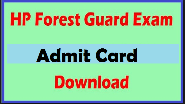 hp forest guard admit card