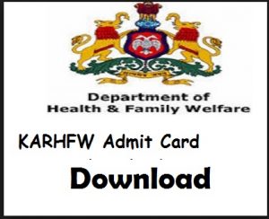 karhfw admit card