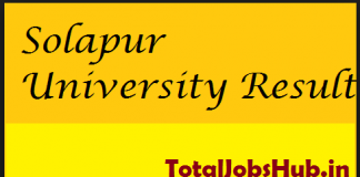 solapur university result