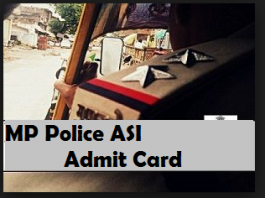 mp police asi admit card