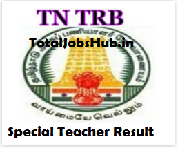 trb tamil nadu special teacher result