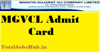 MGVCL Vidyut Sahayak Admit Card