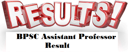 bpsc assistant professor result