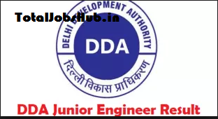 dda junior engineer result