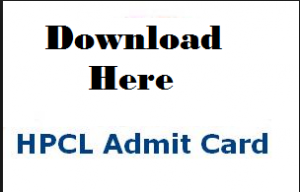 hpcl admit card