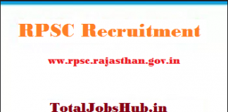 rpsc recruitment 2018