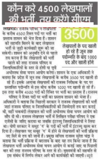 UP Lekhpal Recruitment 2020 Chakbandi Lekhpal 14000 Vacancy Bharti News