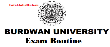 burdwan university routine