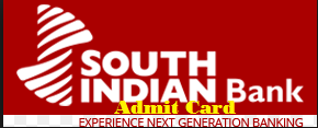 South Indian Bank Admit Card