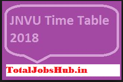 jnvu time table