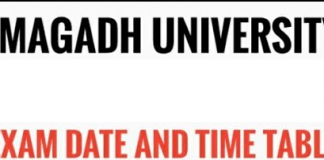 magadh university exam schedule