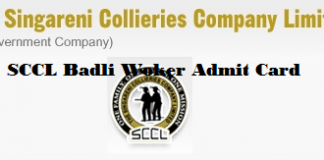 sccl badli worker admit card