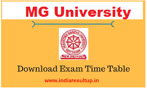 mg university time table