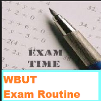 wbut exam routine