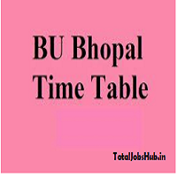 Barkatullah University Time Table